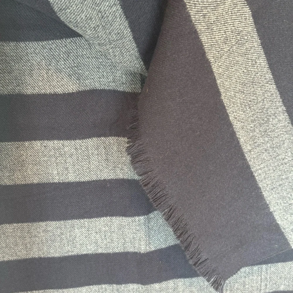 GAP Navy and Gray Striped Scarf (70 x 20”) 095